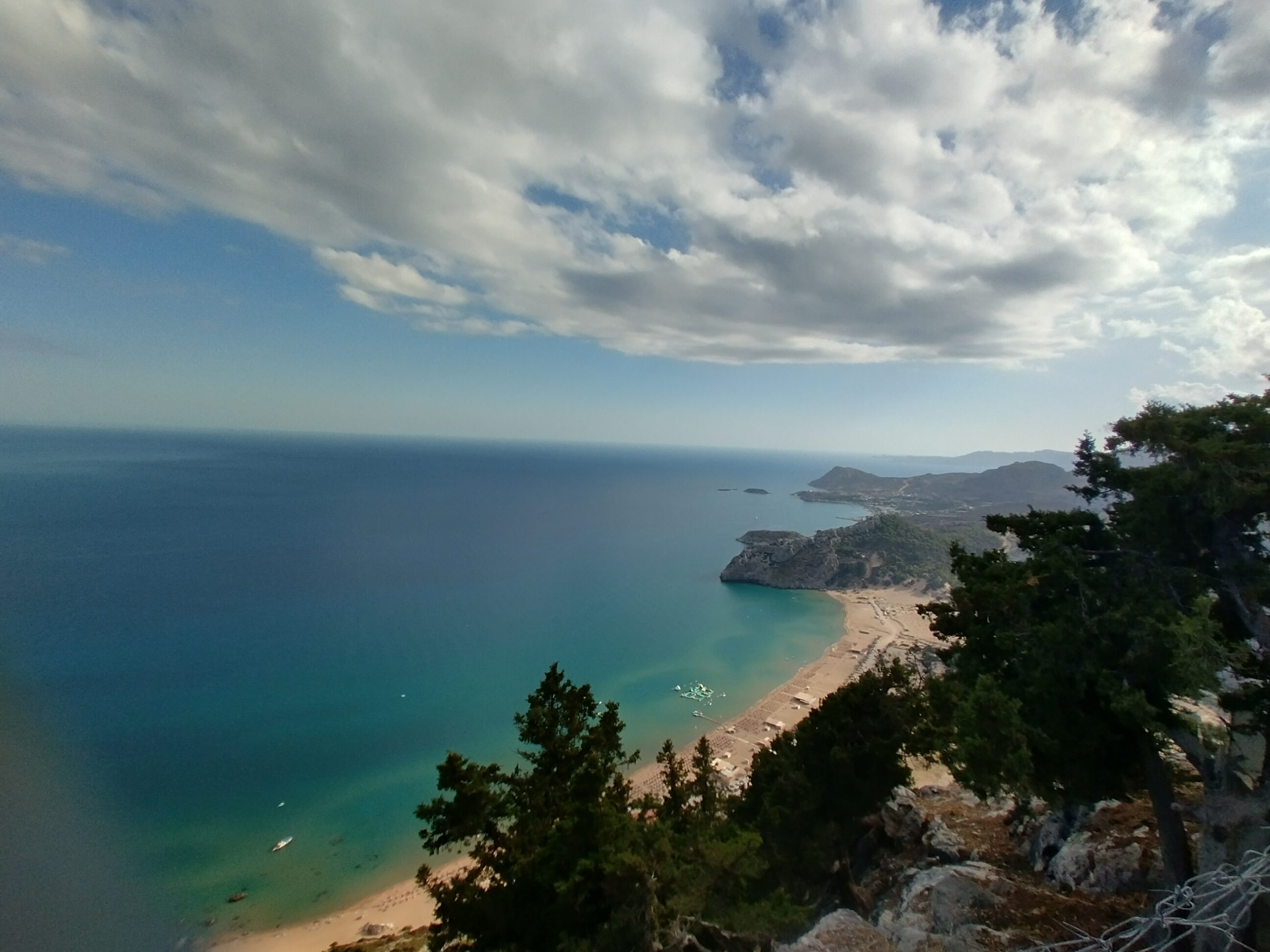 Tsambika beach near villa Odysseus Rhodes