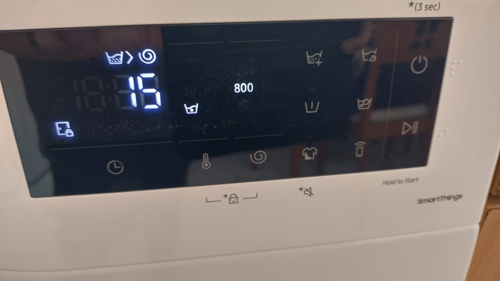 New eco washing machine at villa Odysseus