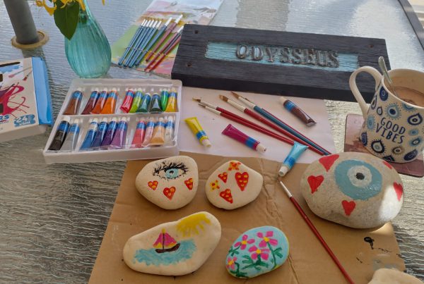 Art classes at villa Odysseus Rhodes