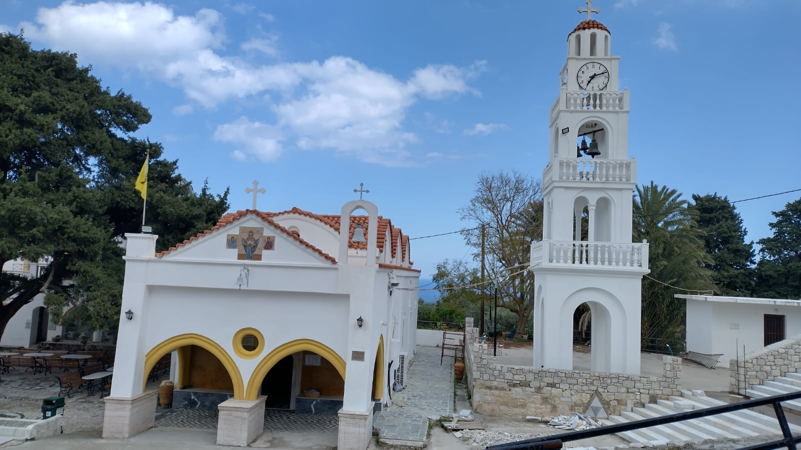 Monastery of Tsambika near villa Odysseus